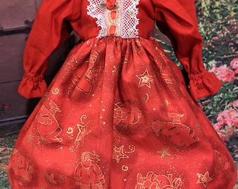 Sweet Holiday dress for 15 inch baby doll