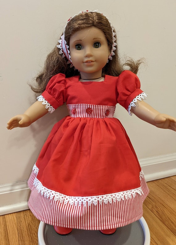 Red and White Party Dress and Headband for 18 Inch Dolls | Etsy