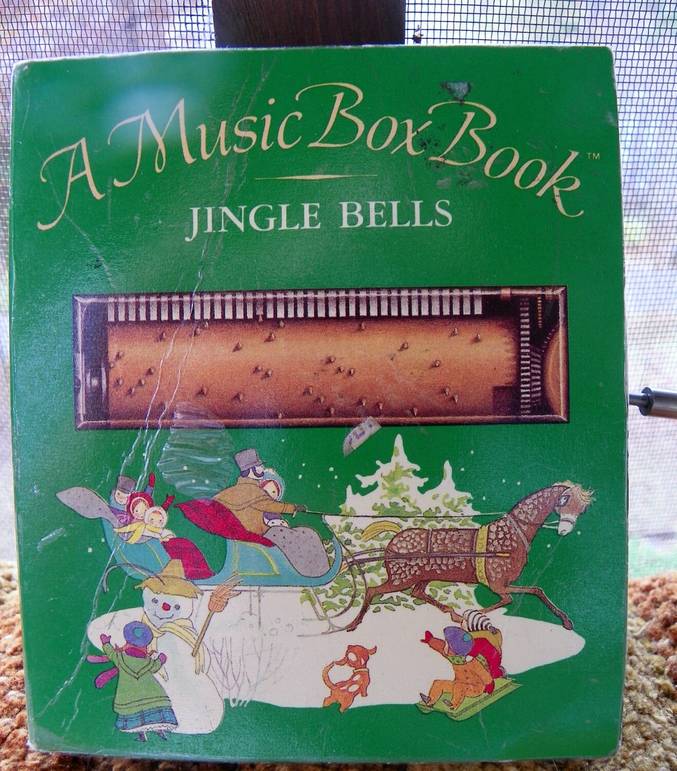 Vintage Jingle Bells Music Box Book Etsy