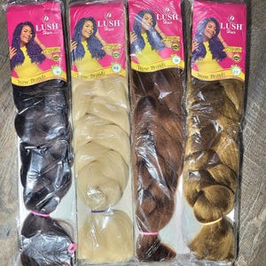 230g 82 inches Jumbo braids extension, Synthetic Hair Extension for braids and ponytail, DIY Festival braids, Halloween Cosplay braids.