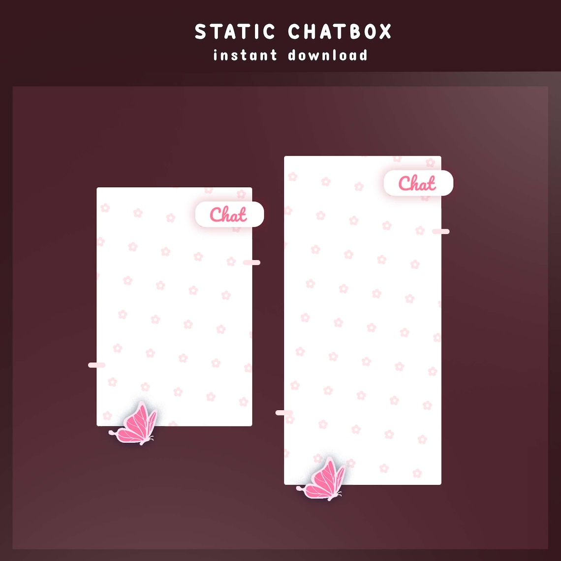 Stream Screen Butters Butter Belle Animated Stream Overlay Bundle, Black Pink Stream Overlay ...