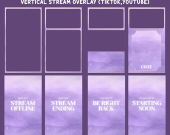 Mystic Galaxy Animated Stream Tiktok Overlay, Soft Purple Aesthetic, Dreamy Fog Overlay, Light Particles, Vaporwave Overlay,Vertical Overlay