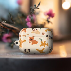 AirPods Case for Dog Lovers, Cute Puppy Pattern Cover, Gift for Her or Him, AirPods Pro 1 2 3 Case, Mother's Day Pet Gift Idea
