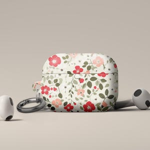 AirPods Pro 2 Case, Botanical Floral Case, Vibrant Flower Pattern, Elegant Floral Tech Cover, Garden-Inspired Accessory for Her
