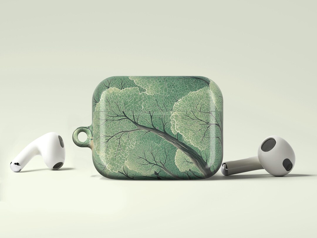 Cottagecore Forest Airpods Case, Nature Tree Design, Minimalist Green ...