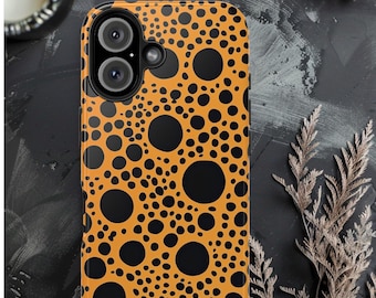 Yayoi Kusama iPhone 16 Case Yayoi Kusama Polka Dots Samsung Galaxy S24 S23 Case Yellow Pumpkin Yayoi Kusama Fall Phone Case Japanese Artist