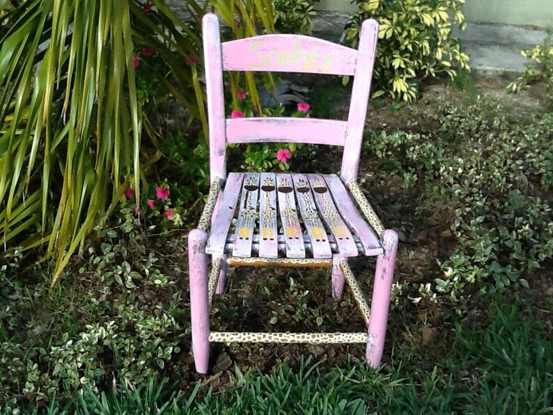 child's monogrammed chair