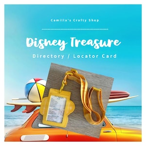 Cartão de diretório/localizador de tesouros da Disney