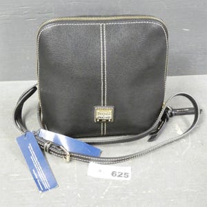 Dooney & Bourke Black  pebbled Leather Crossbody NWT