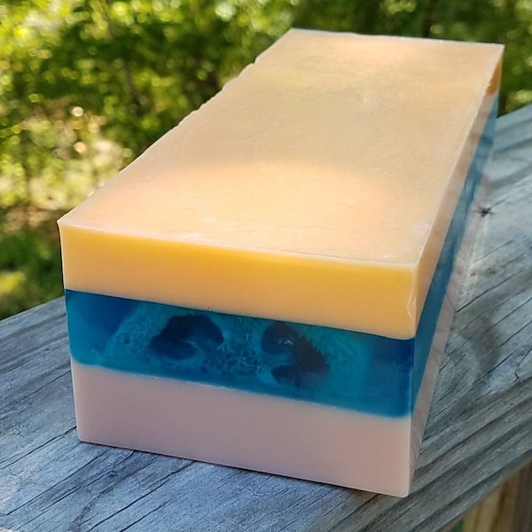 Tropical Loofah Soap, Handmade Wholesale Soaps, Handmade Soap Loaves