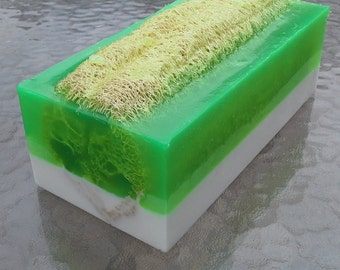 Bergamot Loofah Soap, wholesale handmade soap