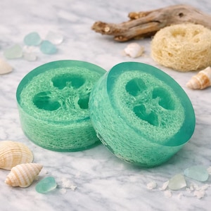 Seaside Cotton Loofah Soap Bar