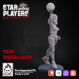 Chaos Fiend Cheerleader-6 for Fantasy Football Game