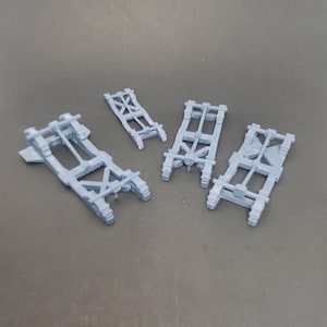 Lift Chassis x 4 for Hot wheels and Matchbox scale cars. Gaslands, Autokill, Dark Future, Car Wars