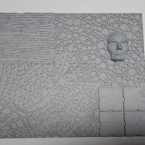 3D printed dry brush texture palette-B