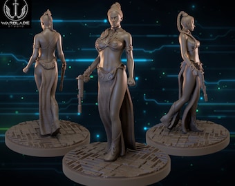 Princess Leia 3D printed miniature 40mm/Shatterpoint Scale/Star Wars