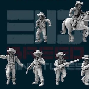 Sheriff Fortuna vs Dalton Gang  Wild West Wargames 32mm Dead Man&#39;s Hand, Blackwater Gulch Gunfighter&#39;s Ball