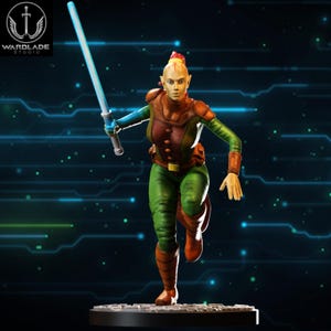 Juhani 3D printed miniature 40mm/Shatterpoint Scale/Star Wars