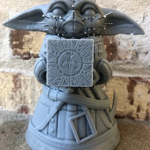 The Child Cenobite Large Resin Model - Grogu - Hellraiser Mash up Model 6&quot; approx