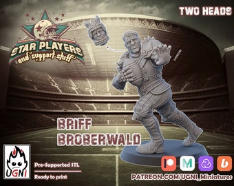 Briff Human Star Player for Fantasy Football Game