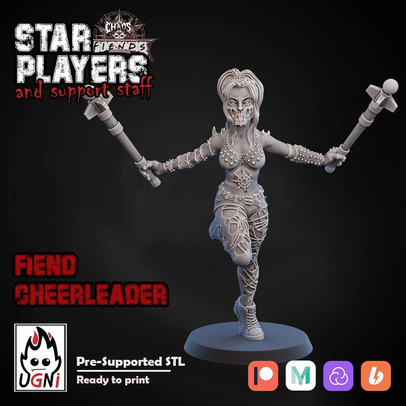 Chaos Evil Cheerleaders for Fantasy Football Game by UGNI - Etsy