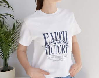 Faith Victory Christian Tee, Religious Gift