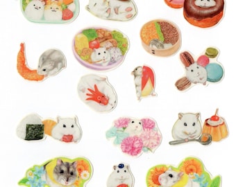 Hamster illustration sticker