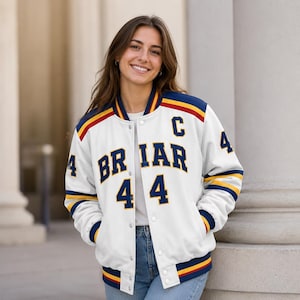 Benutzerdefinierte Briar Universität Hockeyjacke, Grass 44 Off College Shirt, Hockey Romanze Fan Geschenk