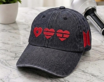 Bestickte Ari-rang 2026 World Tour Mütze, Bang-tan Baseballmütze, Geschenk für Armee Kpop Liebhaber