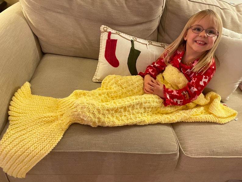 Mermaid Tail Lap Blanket Etsy