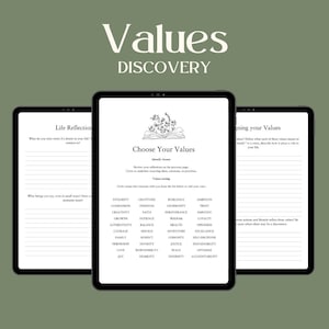 Values Journal: Authentic Living Guide for Personal Growth, Mindfulness & Self-Discovery