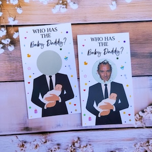 Trova il papà Baby Shower Scratch-Off Game - Divertenti giochi per gli ospiti del Baby Shower - Gratta e vinci stampabili o stampati