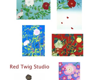 Rose Card Set - 5 Original Designs