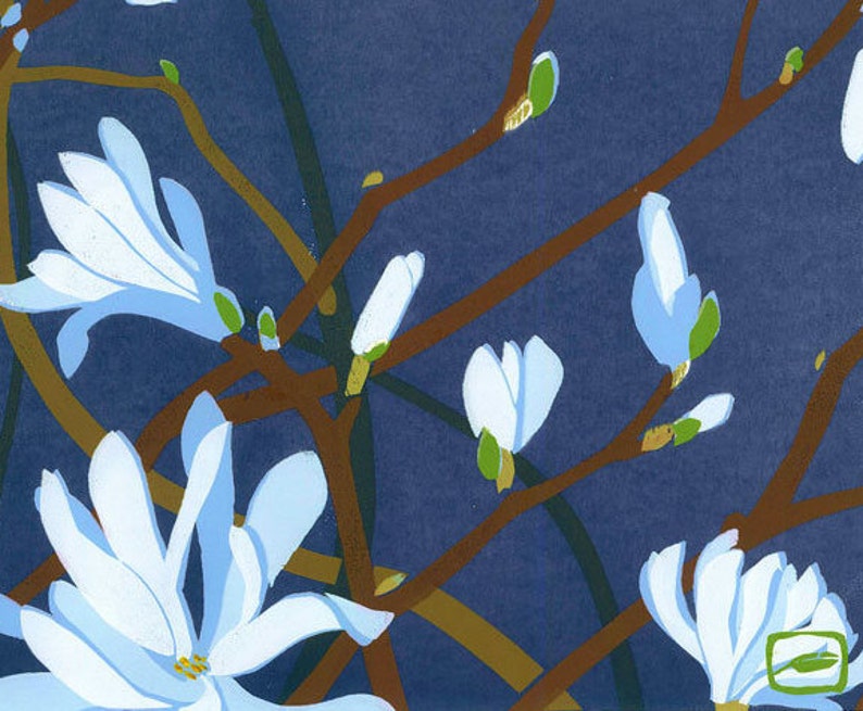 SALE Star Magnolia Archival Print image 3