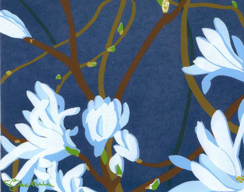 SALE Star Magnolia Archival Print image 5