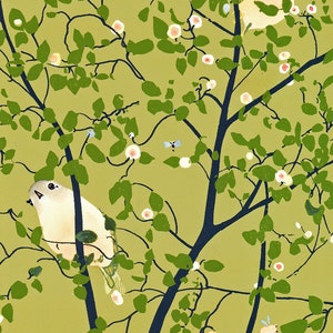 Kinglets in Red Huckleberry - Set van 5 wenskaarten