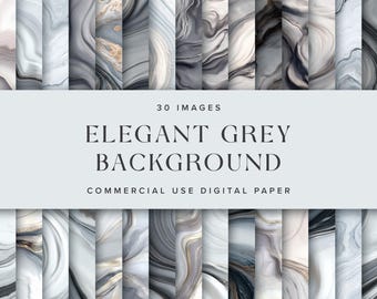 Grey Digital Paper, Marble Texture Background, Gray Scrapbook Paper, Zoom Background Grey, Wedding Invitation Paper, Commercial Use