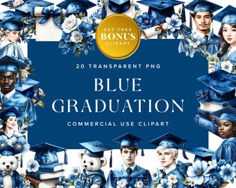 Blue Border Design For Graduation