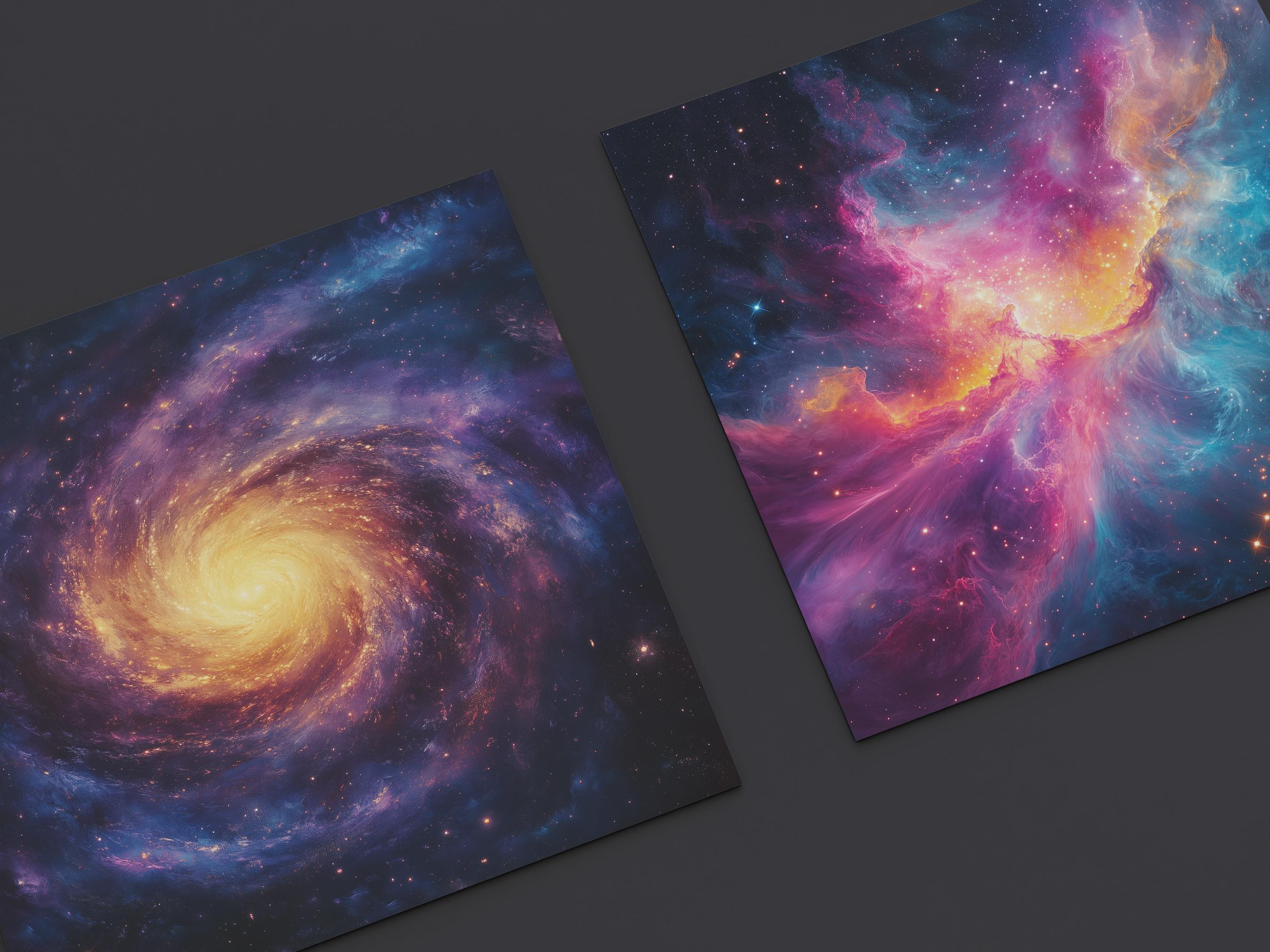 Galaxy Sky Digital Paper: Starry Night Backgrounds (digital Download ...