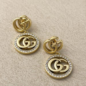 Gucci Vintage Stylish Gold Earrings