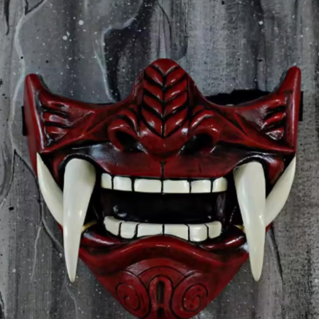 Samurai Mask Airsoft Mask Oni Mask Cool Masks Ghost of Tsushima Samorai ...