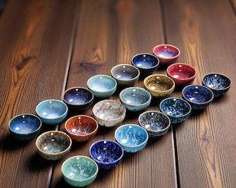 Mini Ceramic Tea Cup: Kung Fu Gongfu Teaware, Espresso Shot Cup (45ml)