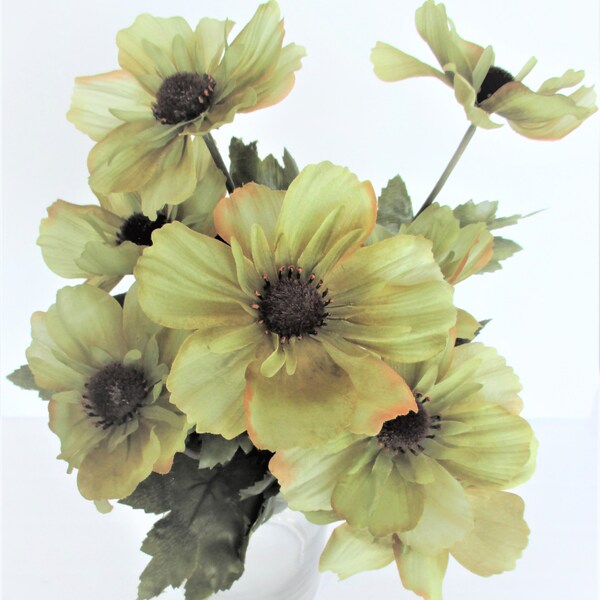 Sage Green Silk Flowers Etsy