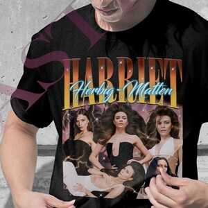 Camiseta HARRIET HERBET MATTEN personalizada tallas S-5XL Camisetas elegantes con retrato 100 % algodón