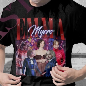 Emma Myers Retro 90s Graphic Tee Wednesday unisex T-shirt S-5XL 100% Cotton Customized Sweatshirt
