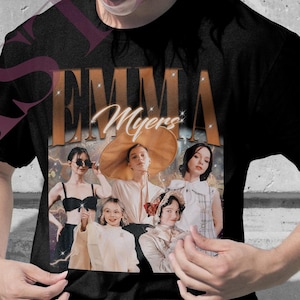 Emma Myers 90s Retro T-Shirt: Unisex Heavy Cotton Tee Sweatshirt S-5XL 100% Cotton