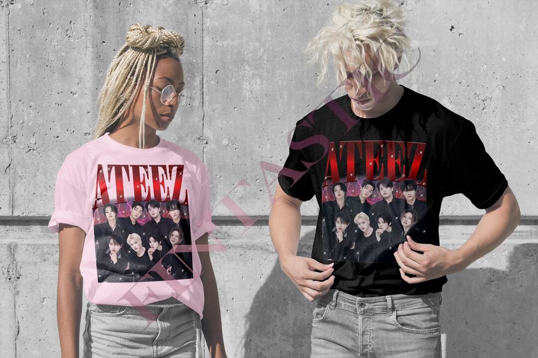 ATEEZ Shirt Ashes to Light Black Unisex Sweatshirt S-5XL 100