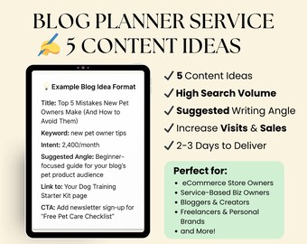 SEO Blog Content Plan: 5 Optimized Post Ideas (PDF Download)