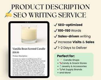 SEO Product Description Writing Service: E-commerce Product Page Optimization