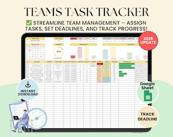 Tracker attività di team Foglio Google: modello di gestione progetti